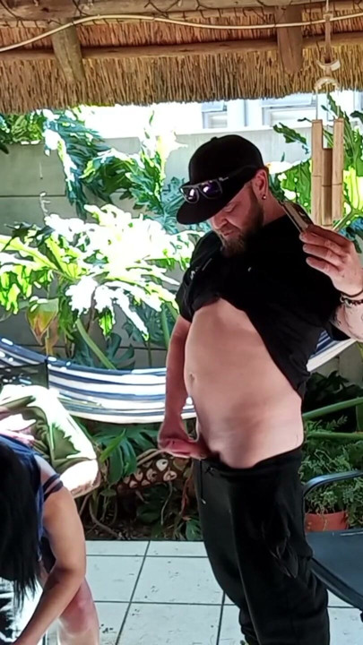 Hot girl playing with two old man's cocksb | Clip 1