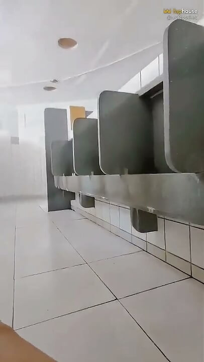 I Showed Myself off in the Public Restroom and Managed to Milk a Horny Delivery Guy on the Sly.