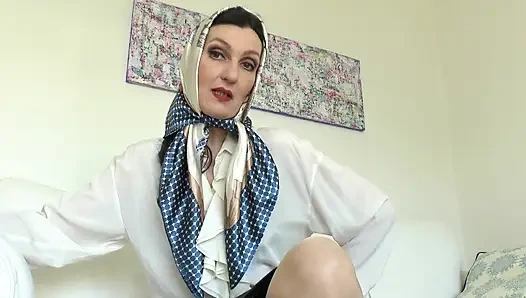 My New Satin Scarf Makes You Want to Cum and Weak, Scarf JOI, Lady Victoria Valente