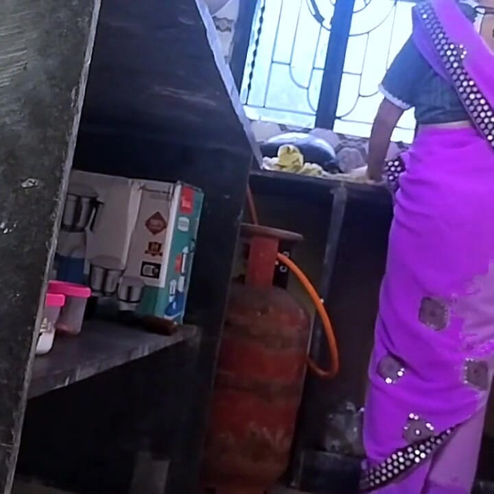 While Bhabi Was Working in the Kitchen, Devar Came and Put Her on All Fours and Fucked Her