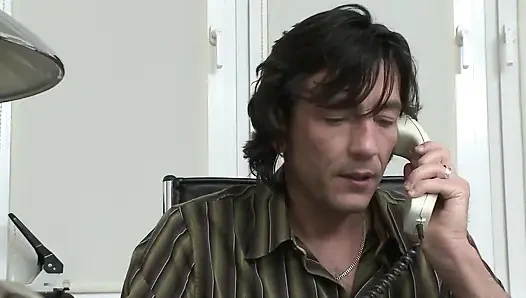 Blonde Secretary Sucks and Rides Huge Cock Hard