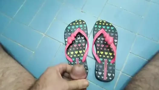 Parmak arası terlik üzerinde cum - ipanema aşk