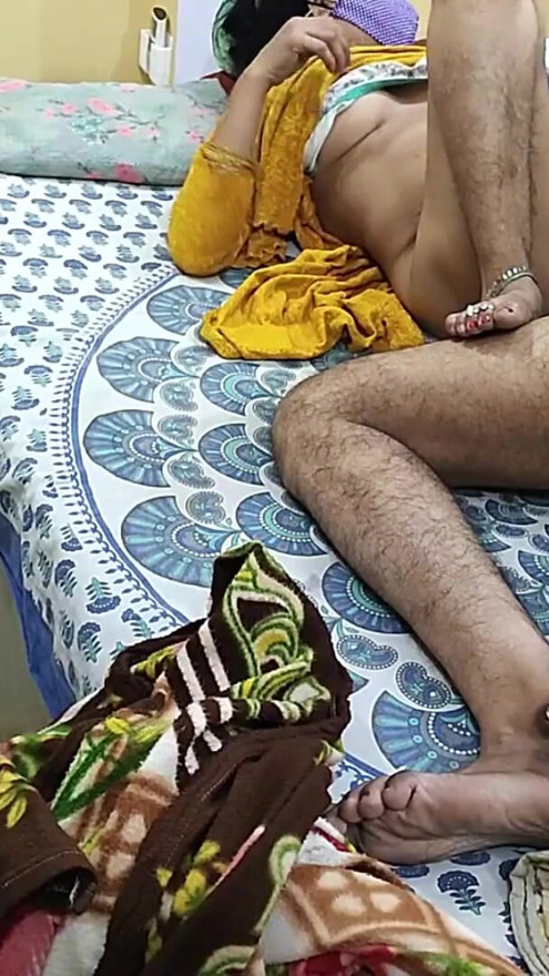 Desi punjabi Saasu Maa fucked with Her naughty Dammad, sasu maa invited for hard fuck | Clip 1