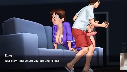"SUMMER TIME SAGA"NEW UPDATE! HOT STEP-MOM DEBBIE CAUGHT ME JERKING!