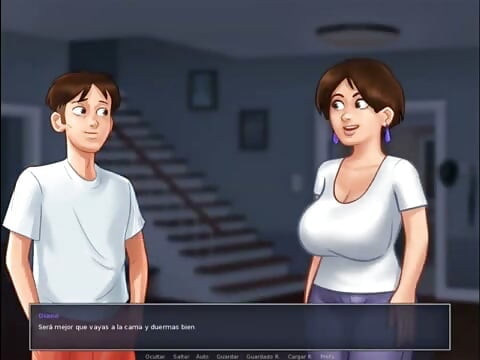 Summertime Saga Cap 15 - Threesome With My Stepmother And Her Friend In Bed