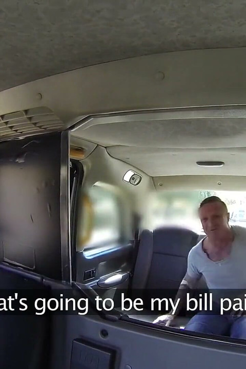 Female Fake Taxi - Tattooed Dude Gives Driver a Facial for a Fare