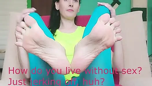Ayak fetişi, ayak fetişi, tayt fetişi, orta yaşlı seksi kadın fetişi - ben senin fetişin - ginnagg