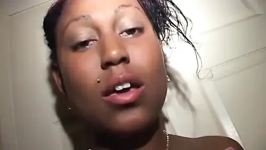 Superb coloured lady rides black dick like blazes for a bit of cum