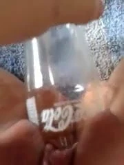 Coke bottle in pussy NG02