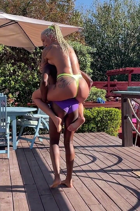 Topless Lift and Carry Featuring Paris Love and Andi Vicious