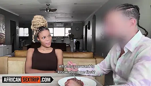 Big Tits Blonde Ebony Teen Rematch with BWC Tinder Hookup Date