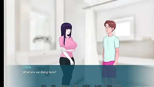 dabby and anon make hot romantic seen in summertime saga part 3