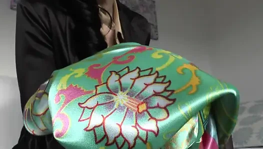 Satin Fetish: Hot Masturbation Game, Cum on My Skirt, Lady Victoria Valente