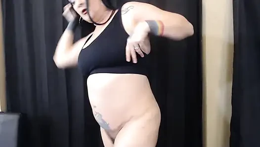 Tombul vlog minik yoga kıyafetleri