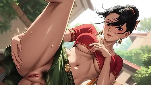 Indian Teen Hairy pussy with a tight pussy, she is 18 years old.