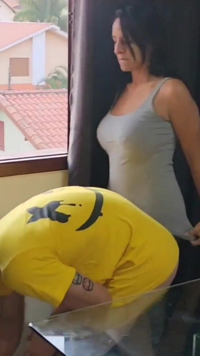 Jaw-dropping moment from "While the cuckold was mowing the lawn, his friend fucked me hot and still came inside me!!"