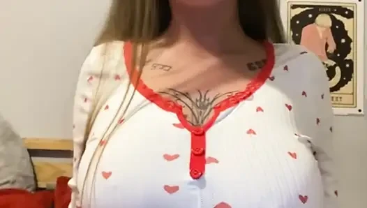 Scottish horny teen alone in her room fingering her tight pussy