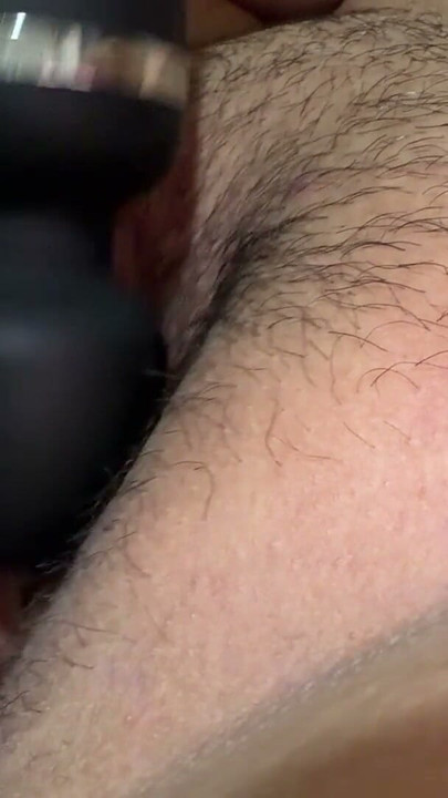 Sexy blonde plays with her vibrator on her luscious hairy pussy | Clip 1