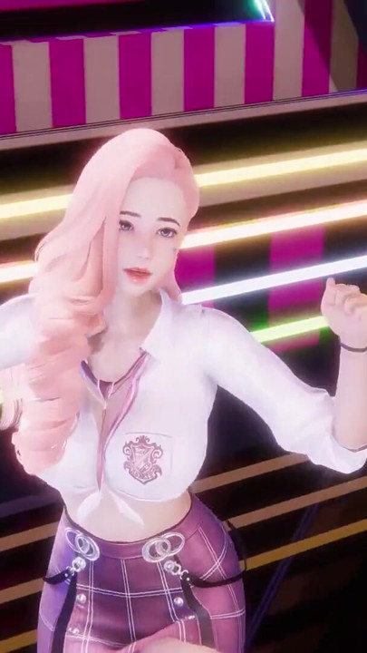 MMD NewJeans - ASAP - Seraphine Seksikäs Kpop Tanssi League of Legends Hentai Sensuroimaton 4K 60FPS | Klippi 2