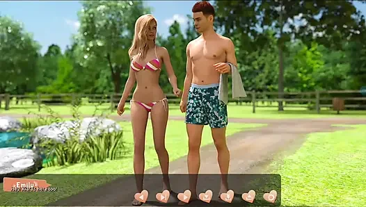 Помогая красоткам No2: Йоханнес увидел сиськи Беллы, когда она одевалась