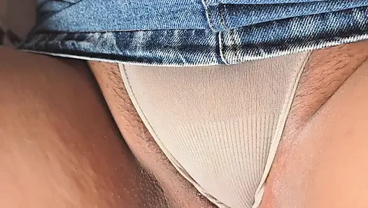 My panties at home distracted