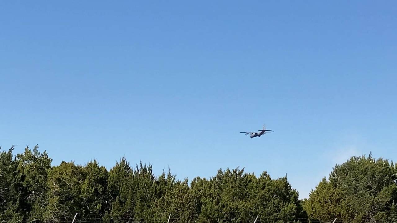 Airplane Flying near Blanco Texas