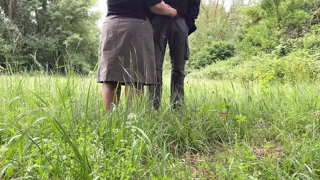 While my mother-in-law masturbates in nature, I'll jerk off too