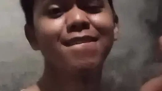 In the bathroom I was naked and took a shower