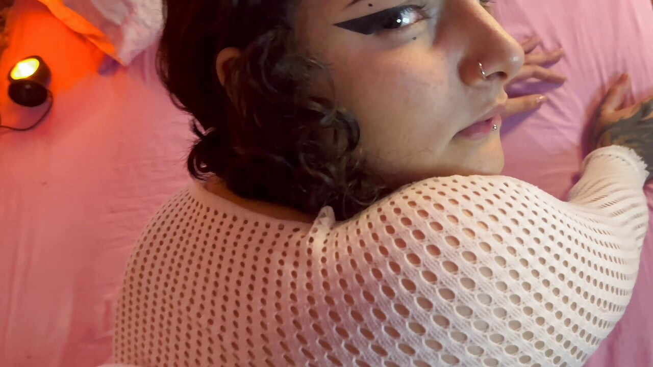 Colombian gothic slut bitch fucks her stepbrother until she makes him cum in her big ass