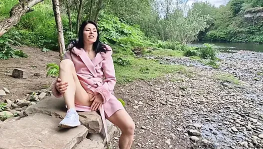 Open Legs Outdoors and Pissing