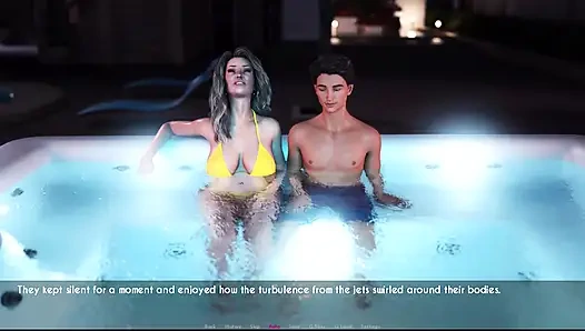 Awam Sophia ve Sam hottub'da vakit geçiriyor