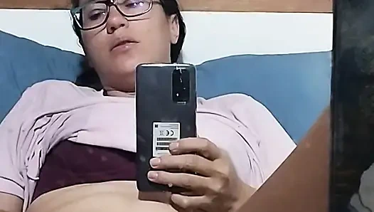 Girlfriend cheats on her boyfriend with her stepbrother in front of the camera