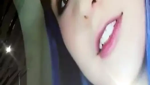 Stříkání na cosplay dívku Ilonku Ilonqueen (výstřik 6)