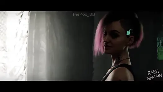 Cyberpunk 2077 - judy alvarez wm tam renk not verme (ses) rashnemain animasyon 3d hentai
