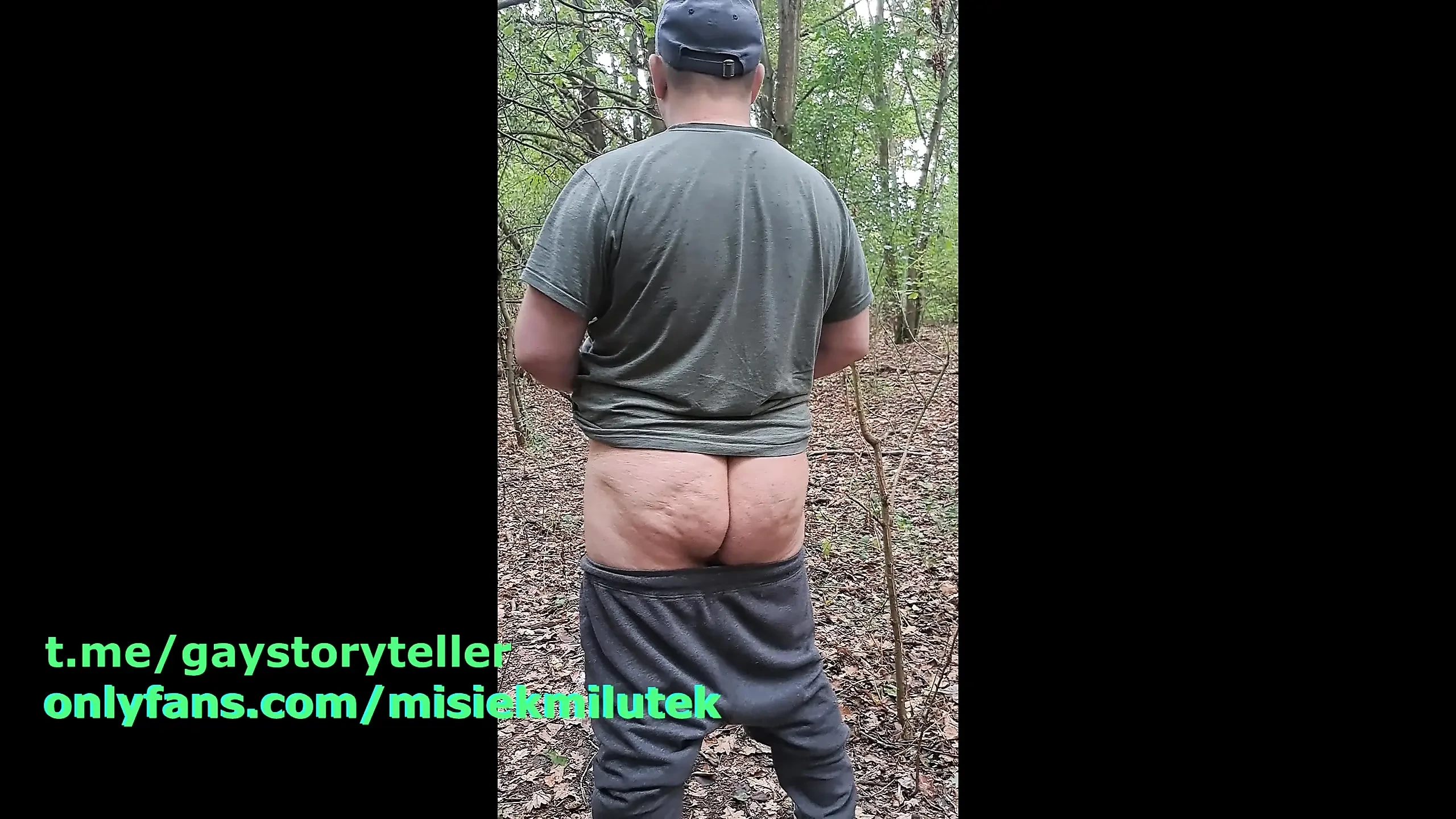 chubby  naked walk in the woods
