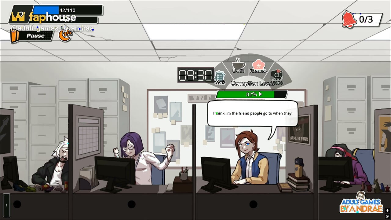 Femboy Ghost Gameplay Part 1 - Discreet Masturbation at Work
