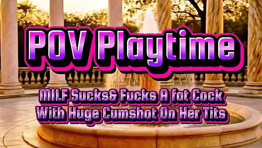 MILF Sucks Cock and Gets Fucked POV Cumshot