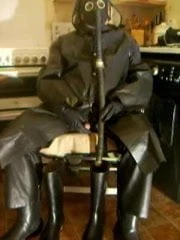 New rubber Rainfair coat wank.