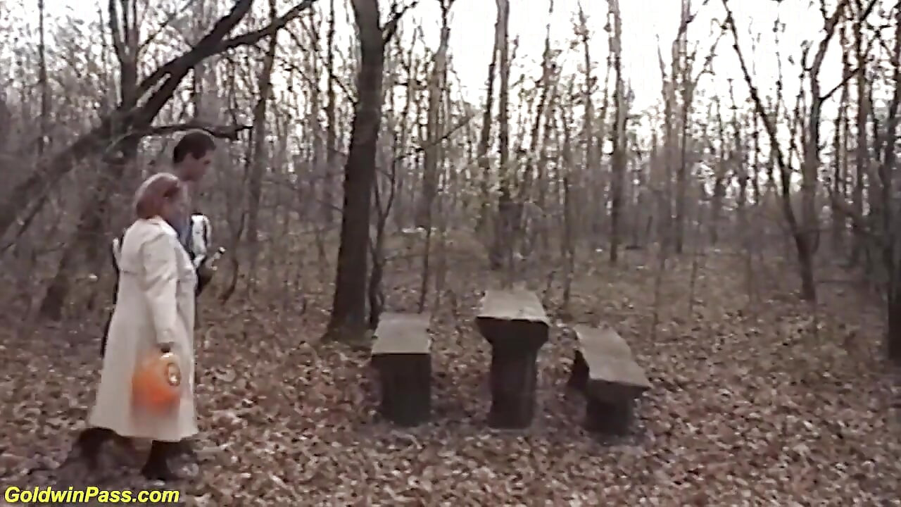 Une MILF à forte poitrine se fait baiser dans la nature