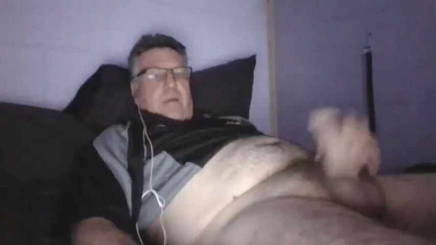 Daddy cums on cam