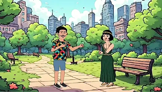 Hintli yenge ve evli kadın üçlü seks