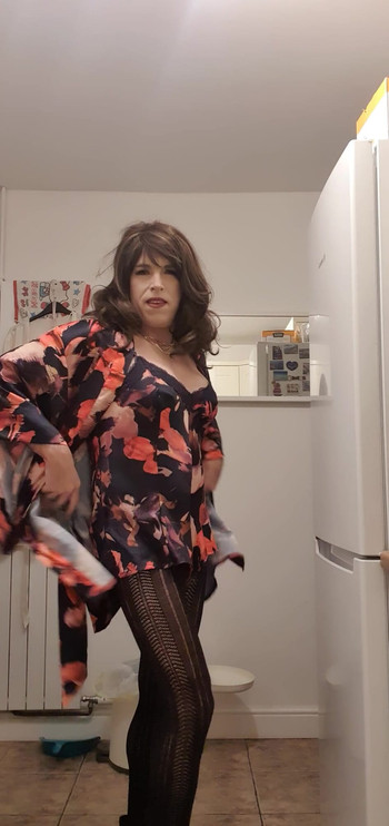 Kimono & satin playsuit fun