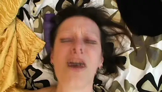Horny MILF Caresses Her Body and Then Gets Fucked by Her Stepbrother Until She Cums