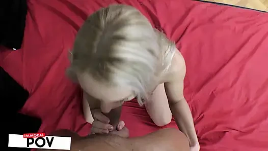 Мэтт доминирует Angelika Greys раком перед огромным камшотом!