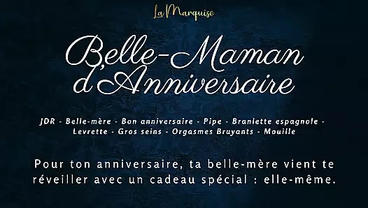 [French audio porn] Stepmom has a very special gift for your birthday