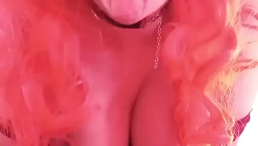 Redhead Demon Drains Your Soul with Bubblegum - Bunny Looner