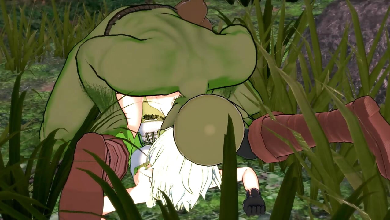 Elf Archer Gets Fucked in the Forest by a Goblin
