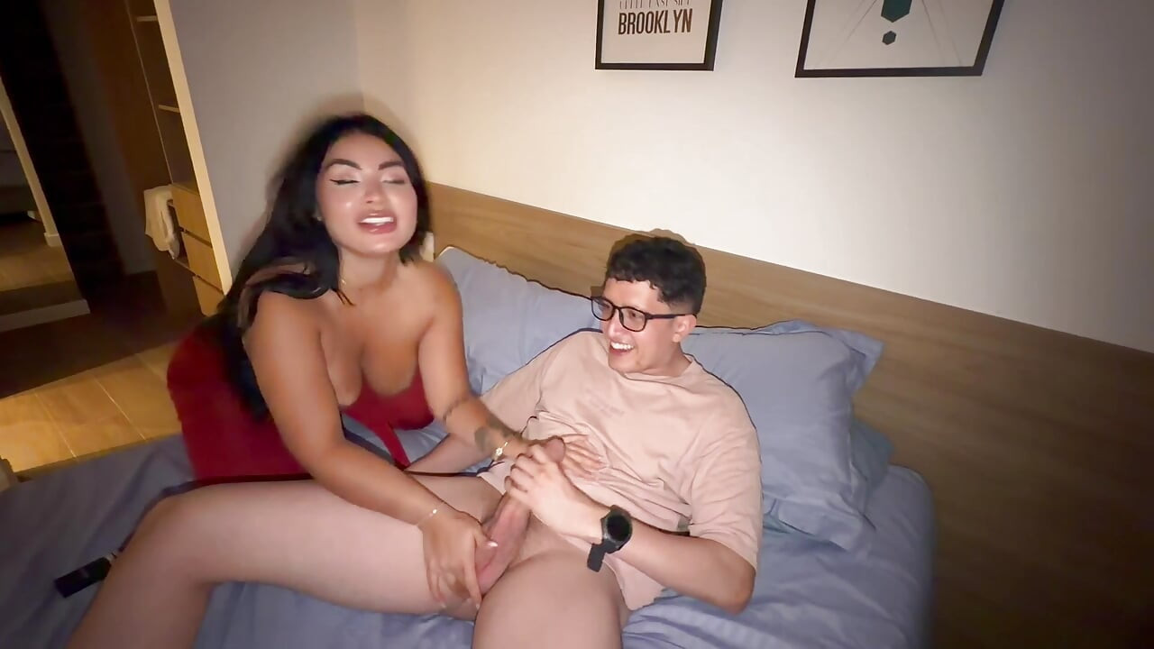 My favorite dildo is discovered, he fucks me in the middle of the movie with his big thick cock - AlejandraPalacios & PipeBoy
