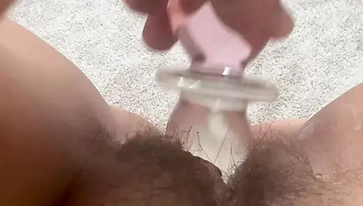 Spermaspiele mit meinem neuen spielzeug