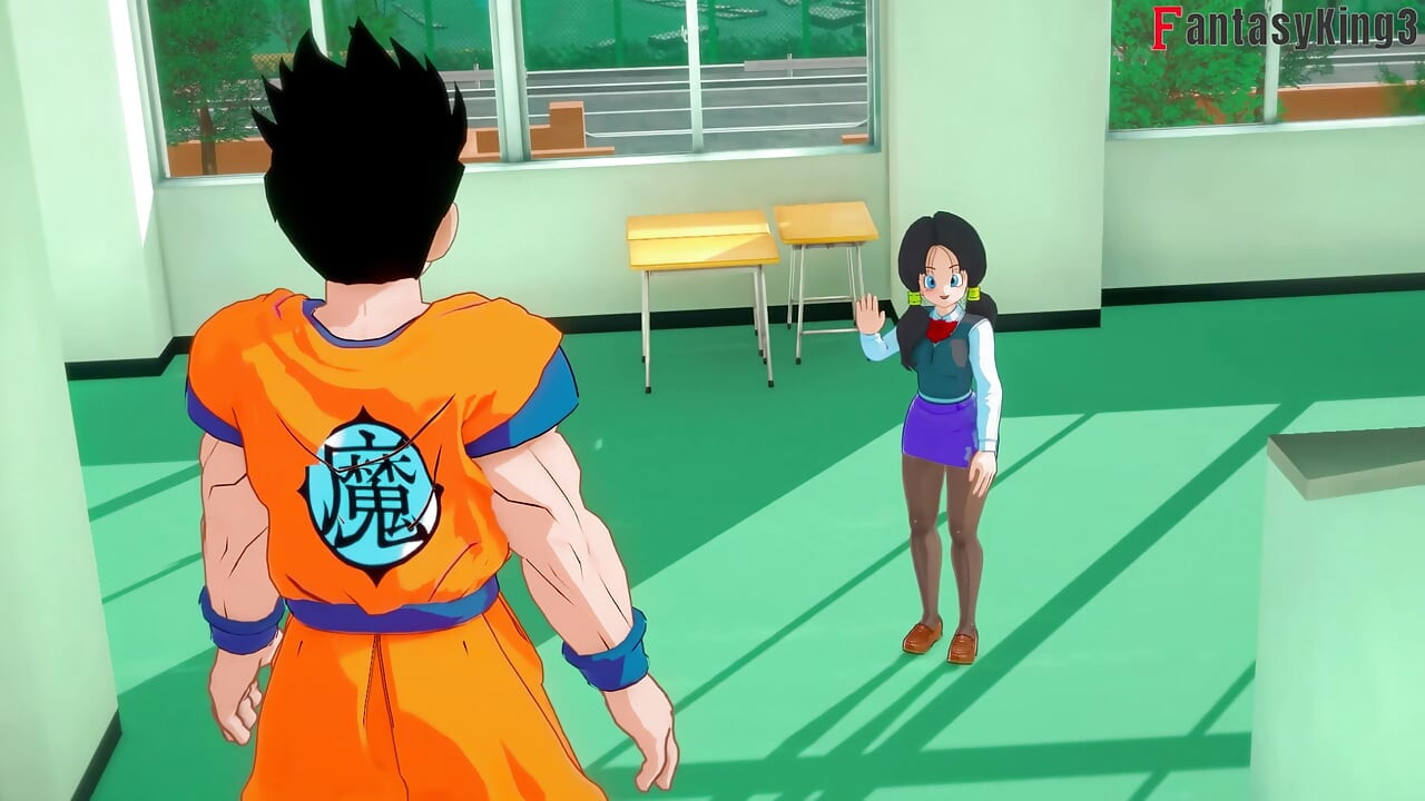 Android 18 baila para Gohan en la universidad - Dragon Ball Zex Series